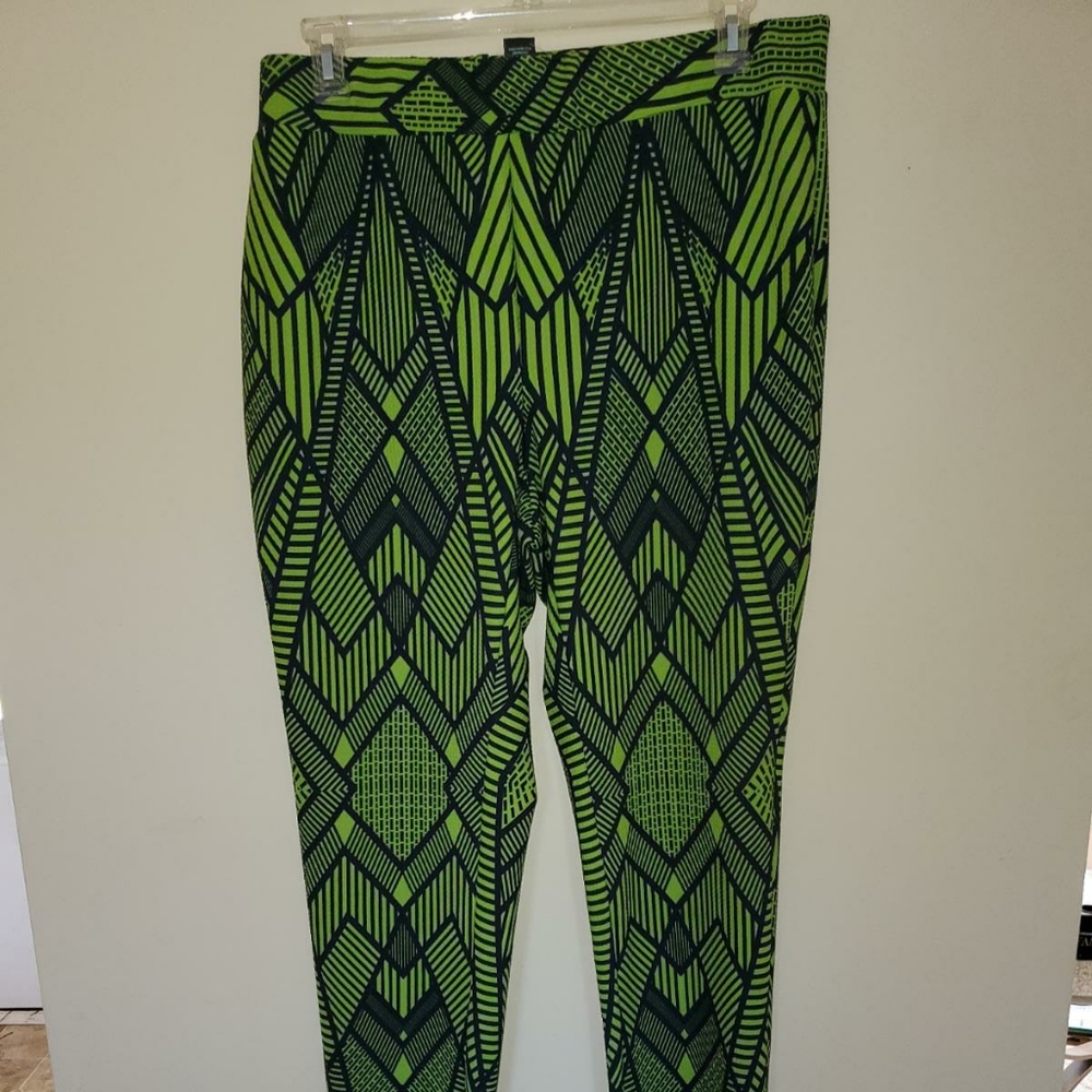 Green & White Pant Set